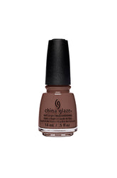 Frontal image of an 0.5-ounce capped bottle of China Glaze Nail Lacquer with Give Me S'More variant